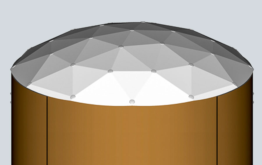 VACONO Dome: Selbsttragender Aluminium Dome